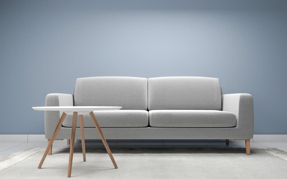 White cushioned chair